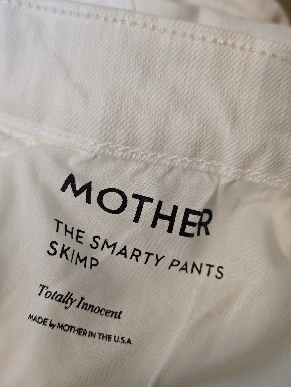 Anthropologie MOTHER SUPERIOR The Smarty Pants Skimp Jean In Totally Innocent 31 - Picture 8 of 16